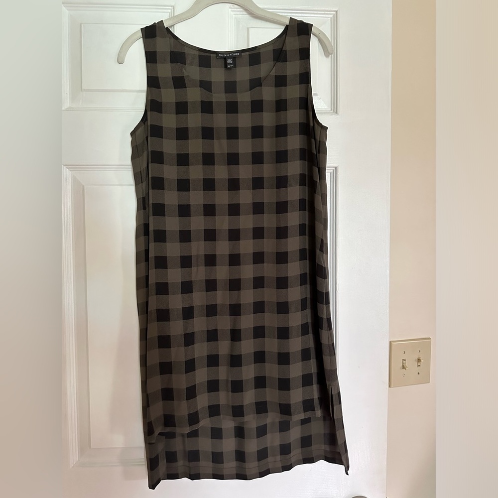 Eileen Fisher 100% Silk Tunic Xs - image 2